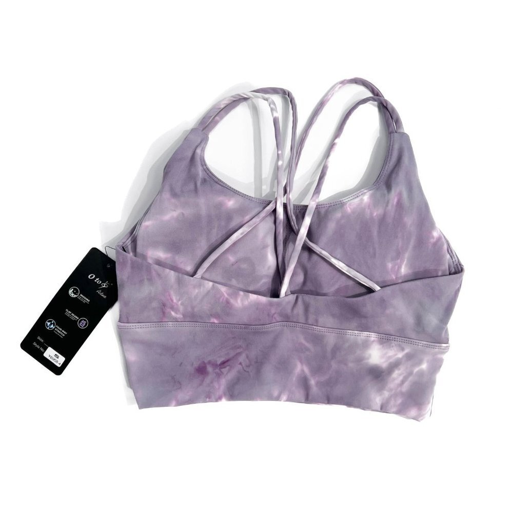 Purple Tie-dye Crop Top - Picture 4 of 4